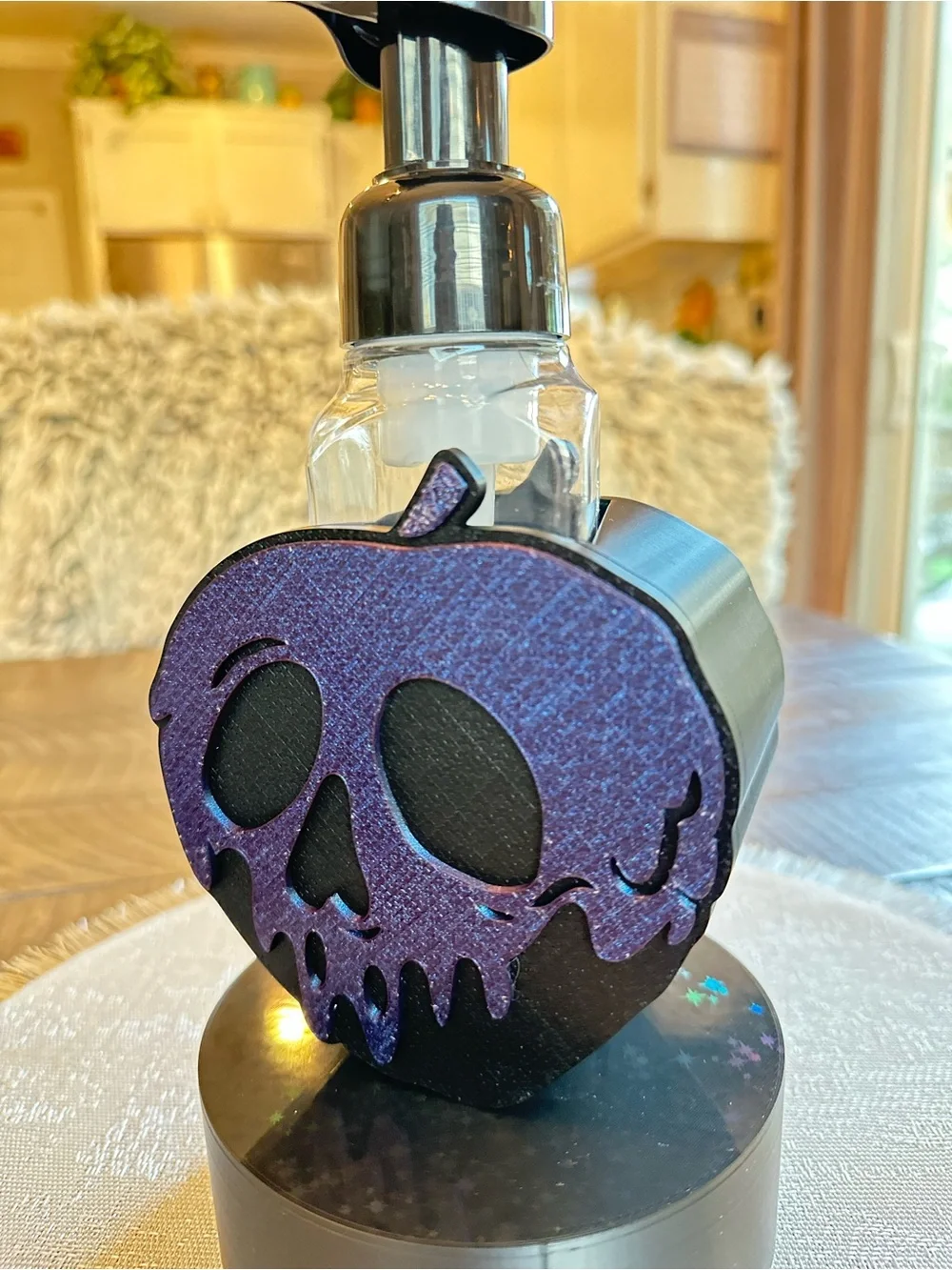 Disney Poison Apple Skull Foaming Soap Holder for Bath & Body Works Bottles